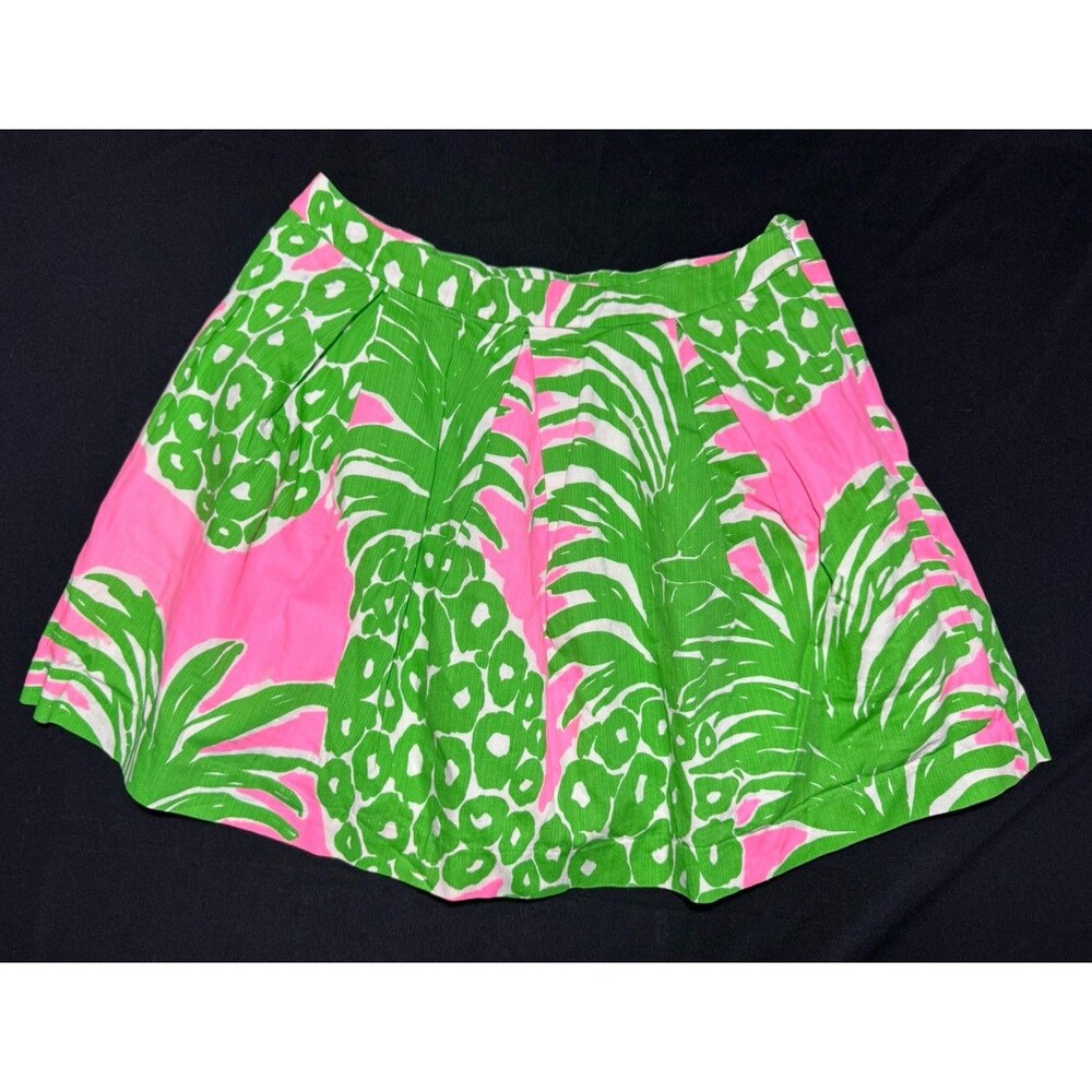 Lilly Pulitzer Pineapple Parfait Flamenco A-Line Mini Skirt Size 10 Charleston